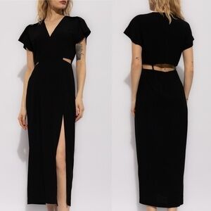 Iro BLACK ‘Evana’ dress with cut-outs size 36 (4-6 US)